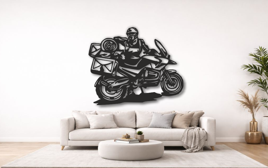Touring Motorcycle Metal Wall Art