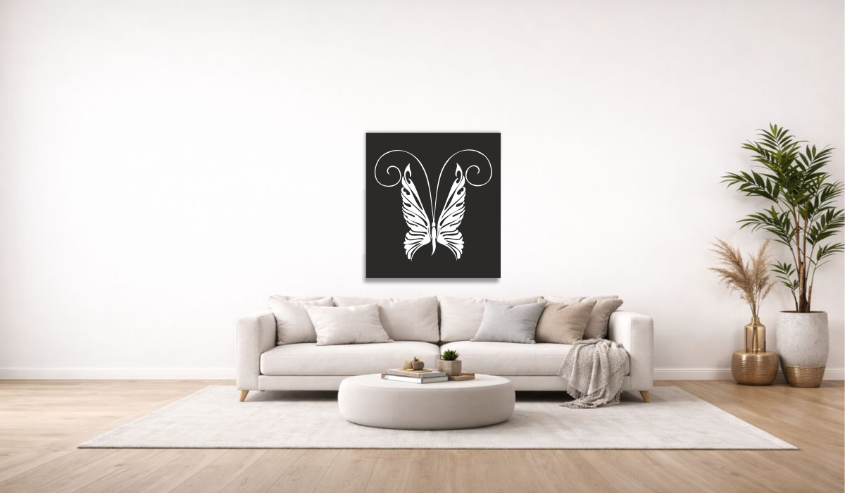 Elegant Butterfly Metal Wall Art
